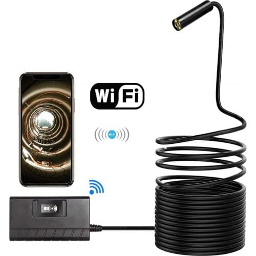 5.5mm 2MP 1080P Wireless HD WIFI Endoscope Water-proof IP66 Inspection CMOS Borescope camera 3.5m