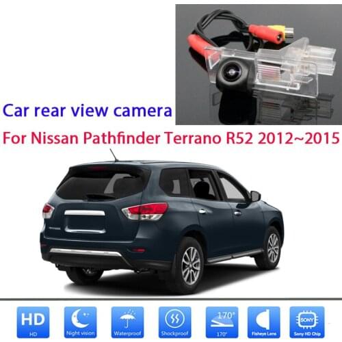 Car Rear View Camera For Nissan Pathfinder Terrano R52 2012 2013 2014 2015 Reverse Parking Camera Night Vision Waterproof