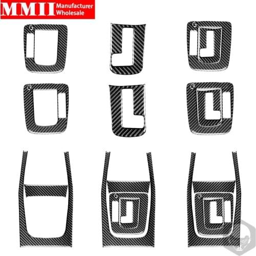 For Subaru Impreza/Subaru XV Crosstrek 2012-2014 Gear Panel Frame Surround Cover Trim Stickers Real Carbon Fiber Accessories