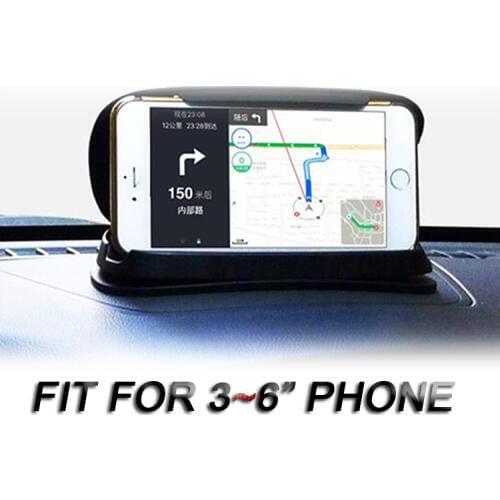 Car Mobile Phone Holder Bracket Mount for Automobile Central Console for 3-6" Auto Phone/Dashboard/GPS