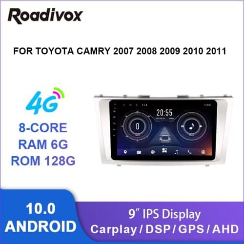 9" android 10.0 car radio video gps navigation player for Toyota Camry 2007-2011 multimedia autoradio stereo head unit