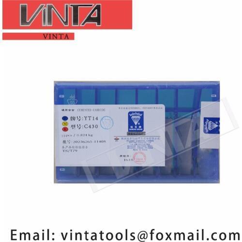 Free shipping high quality 15pcs/lots C430 YG6/ YG8/ YW1/ YW2/ YT5/ YT14/ YT15 cnc carbide welding inserts