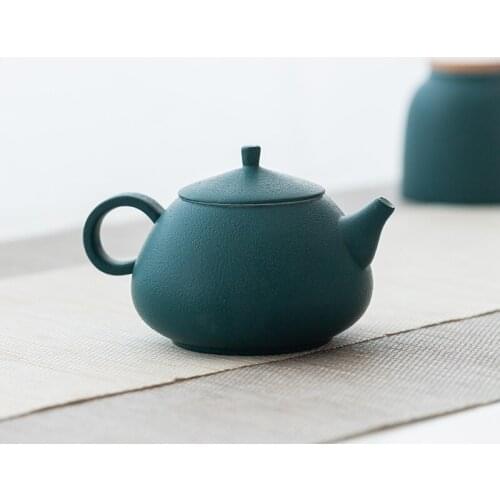 Chinese style teapot ceramic tea set single small tea pot coarse pottery small capacity filter tea maker teaware 180ml