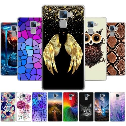 For Honor 7 Case Back Phone Cover For huawei honor 7 Case Bumper Coque Silicon Soft TPU Protective Painted Fundas Dropshipping
