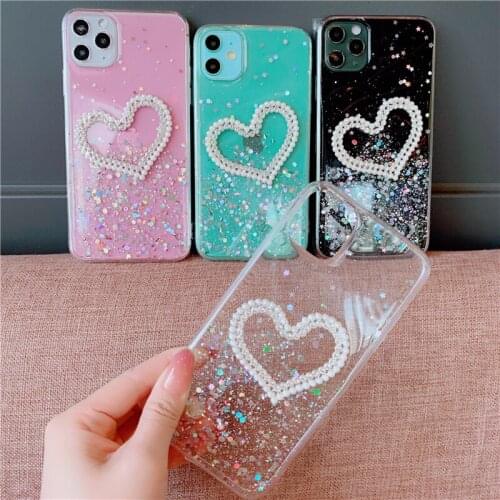 Diamond Love Case for Huawei Honor 20 Pro Lite 20S Nova 5 Pro 5i 5T 5Z Transparent Protective Bumper Cover