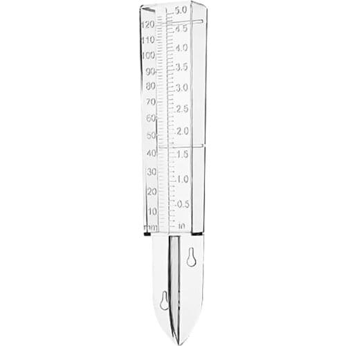 3pcs 5 inch Capacity Glass Rain Gauge Replacement Tube Outdoor Home Garden Yard Clear Rain Gauge Tool