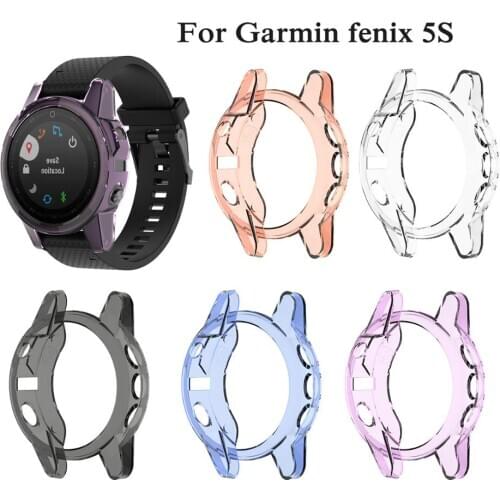 For Garmin fenix 5S new classic TPU Silicone Watch Case Cover Sport Bracelet Protective Frame Shell Replacement Shockproof Cases