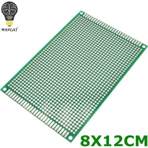 WAVGAT 8X12 cm double-Side Copper prototype pcb 8*12 cm Universal Board for Arduino