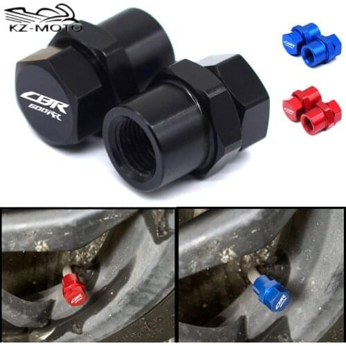For Honda CBR600RR CBR1000RR CBR 600 1000 RR LOGO Motorcycle CNC Aluminum Accessorie Wheel Tire Valve Stem Airtight Cover Caps