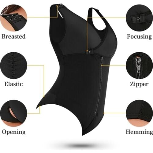 Women Slimming Tummy Control Underwear Waist Trainer Thong Seamless Shapewear Bodysuit Backless Body Shaper Modeling Strap 6XL