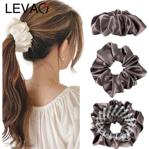 Levao Solid Hair Bun Hair Claw For Women Horsetail Buckle Hair Clip Bird Nest Expanding Female Ponytail Holder Hair Accessories