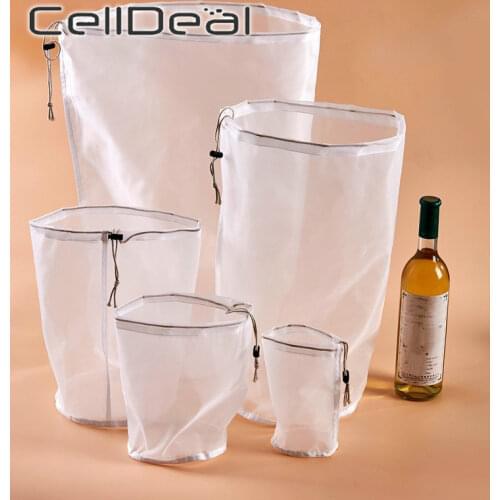 Nut Milk Bag Commercial GradeFine Mesh Nylon Bag Cheesecloth Cold Brew Coffee Filter Reusable Fruit Juice Vegetable Juice