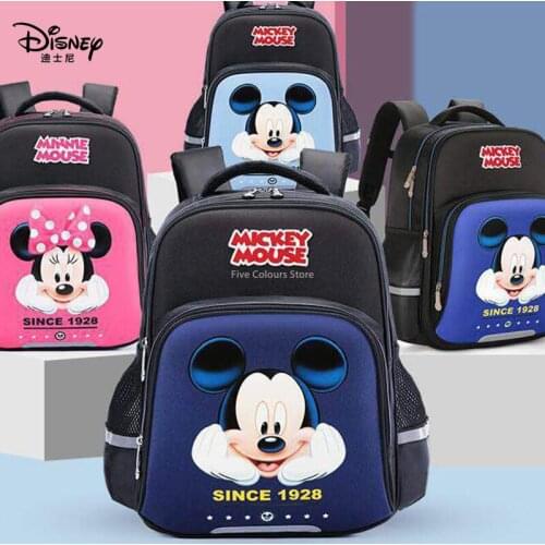 2021 New Authentic Disney Childrens School Bag Primary School Students' Cartoon Printed Backpack Wholesale in Stock