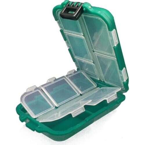 2021 New Square Fish Hook Bait Lure Box Multi-Compartments Fishing Tackle Storage Case