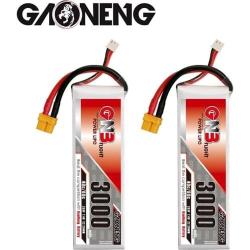Original GNB 3000mAh 7.4V 2S 40C/80C Lipo Battery With T/XT60/XT90 Plug For RC Helicopter Quadcopter FPV Racing Drone Parts
