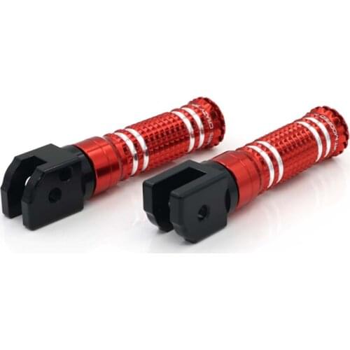 Front Footrest Foot Pegs For DUCATI MONSTER 659 696 796 1100 1100s Adapter Rider Motorcycle