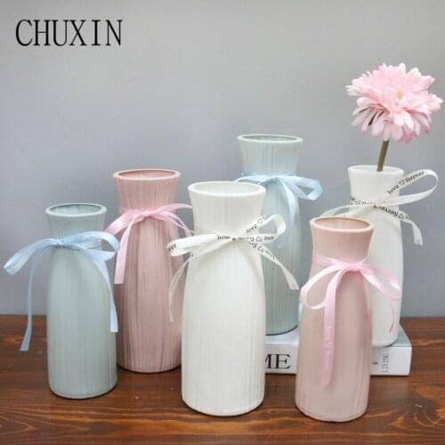 Plastic Vase Artificial Flower Vase Home Decor Flower Arrangement For Desk Drop Resistant Non-Glass Vase