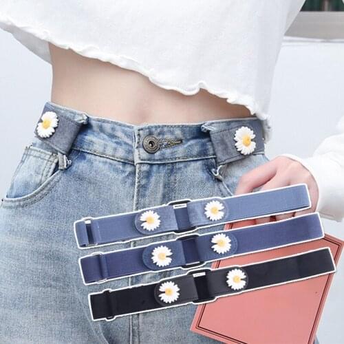 Belts for women Buckle-Free Waist Jeans Pants No Buckle Stretch Elastic Waist Belt For Women Invisible Belt DropShipping