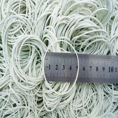 100Pcs/Lot Diameter 20mm,50mm White Fasteners Strong Elastic Rubber Bands Office Students School Stationery Supplies