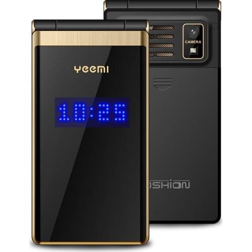 TKEXUN Flip Touch HandwritingScreen 3.0" Display Telephone Speed DialSOS Metal Body Senior Not Smart Mobile Cell Phone