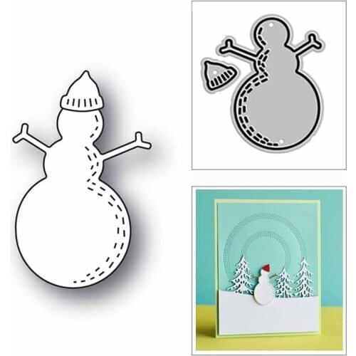 New Winter Joyful Snowman Hat 2020 Metal Cutting Dies for DIY Scrapbooking and Card Making Decorative Embossing Craft No Stamps
