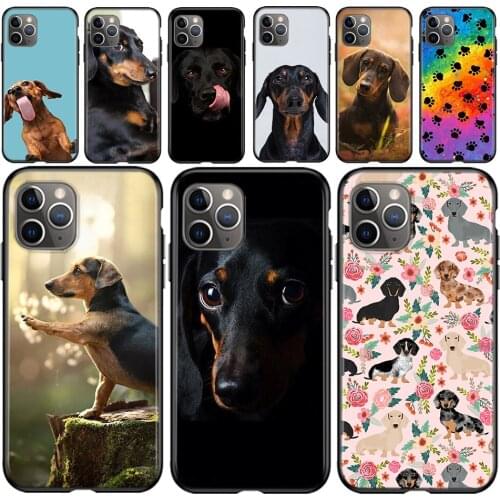 Dachshund Dog Silicone Cover For Apple IPhone 12 Mini 11 Pro XS MAX XR X 8 7 6S 6 Plus 5S SE Phone Case