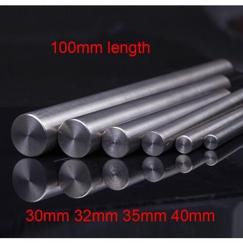 30mm 32mm 35mm 40mm diameter 100mm length Ti-6AL-4V titanium rod TC4 Titanium alloy bar GR5 BT6 TI strip TAP6400