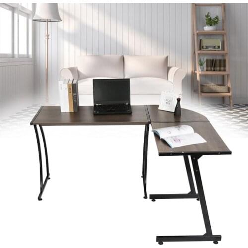 L-Shaped Desk Corner Computer Desk Writing Workstation Table Modern Desktops Study Table Home Office Furniture 99-64*48*73.5cm