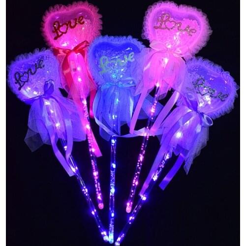 Light-up Magic Ball Wand Glow Stick Witch Wizard LED Wands Rave Great Love For Birthdays Random Color Princess Costume