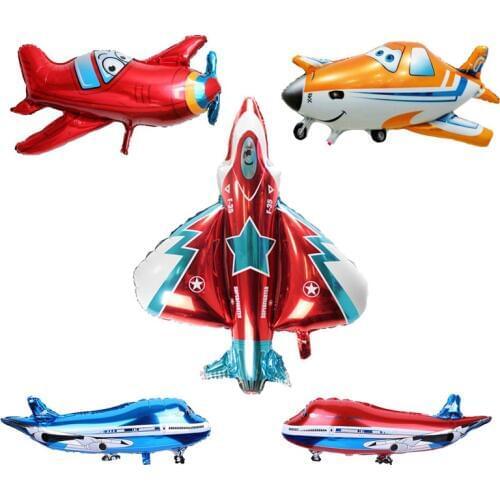 Airplane Foil Balloons Plane Globos Aircraft Air Balloons Birthday Party decorations kids Inflatable toys Childrens Day Gifts
