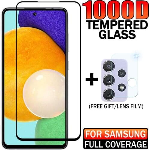 1000D Full Coverage Tempered Glass For Samsung A51 A71 A72 A21S A50 A31 A32 A70 A10 Screen Protector For Samsung A52 M51 M31 M21