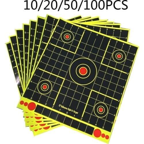 10/20/50/pcs 13*12Inch Adhesive Splatter Target Sticker Archery Accessories High Strength Adhesive Targets Practice shot Target