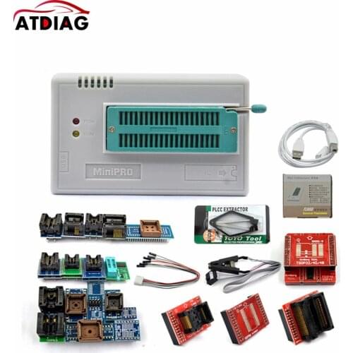100% Original Newest TL866II Plus Universal Programmer High speed Programmer with Full Adapters + SPI +test Clip PIC Bios