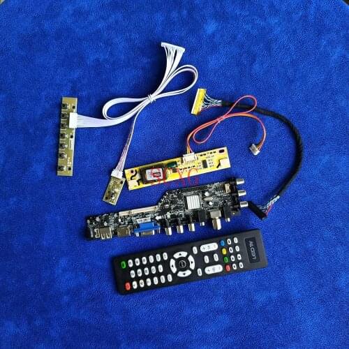 2-CCFL LVDS 30-Pin HDMI-compatible VGA USB DVB Digital Signal KIT 1440*900 Fit B170PW02/B170PW04/B170PW07 LCD screen drive board