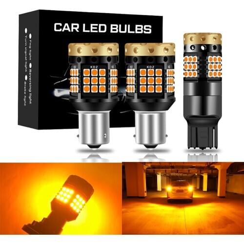 2X Turn Signal Light 1156 BA15S P21W BAU15S PY21W T20 7440 W21W LED Light Error Free Built In Canbus 12v for Motorcycle Moto Car