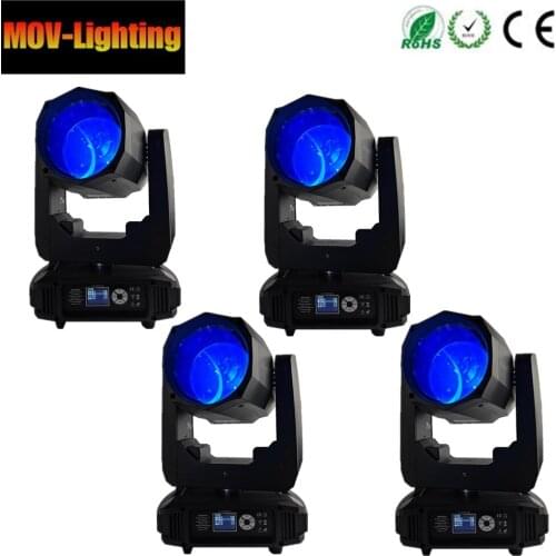4pcs/lot 200W LED Spot Moving Head Beam Prism Rotating Gobo Disco Lighting Projector