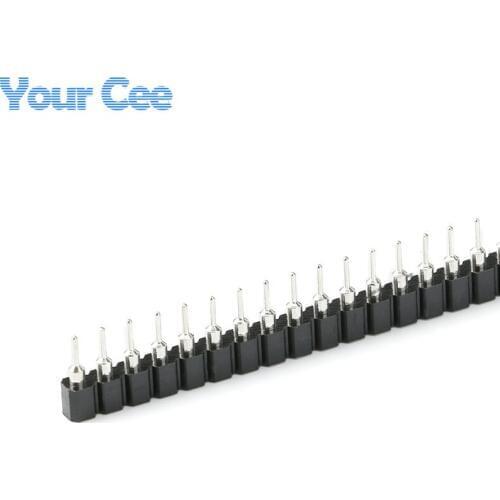 50 pcs 2.54mm Pitch Single Row Round Female Header 1x40 Pin