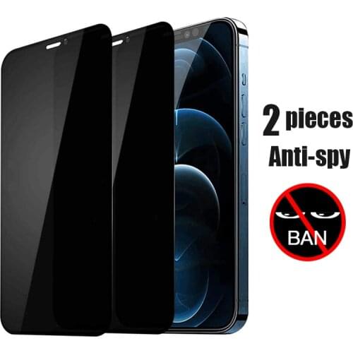 Peeping Anti Spy Protective Glass For iPhone 8 7 Plus 6 6s SE 2020 Screen Protector For iPhone 12 11 Pro X Xr Xs Max Glass