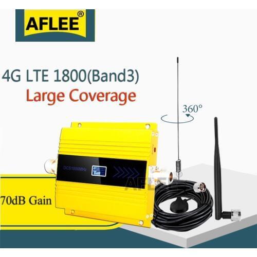 Big Sale!! 1800Mhz 4G Cellular Amplifier DCS LTE 1800 4G NetWork Mobile Signal Booster 1800 2g 4g Repeater gsm 2g 3g 4g Booseter