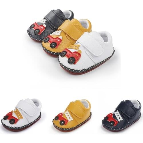 Newborn baby boy shoes Cartoon rubber-soled non-slip hand-sewn durable anti-kick toddler girls shoes