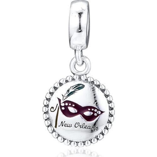 QANDOCCI DIY Fits for Pandora Charms Bracelets 100% 925 Sterling-Silver-Jewelry Beads Free Shipping