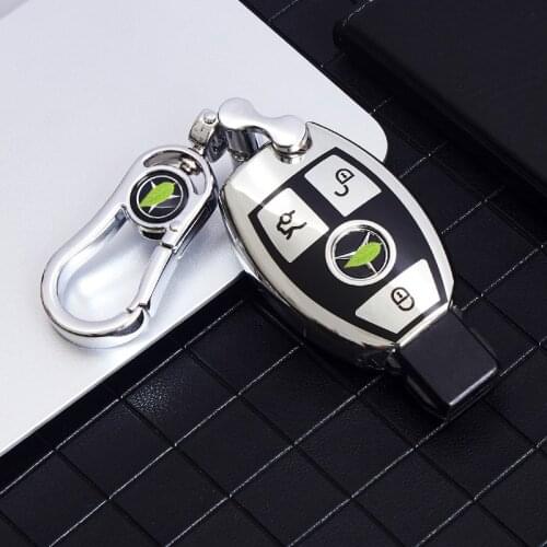 Car Key Case For Mercedes Benz A B R G Class GLK GLA GLC GLR W204 W211 W202 W203 176 key Cover Holder Shell Keychain Case Cover