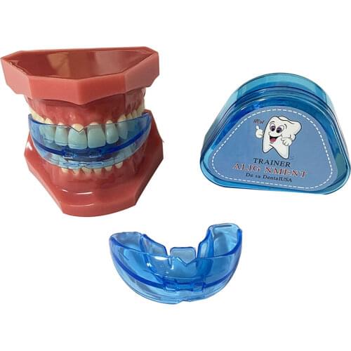 Denxy 4pcs Soft Orthodontic brace buck Teeth Retainers Teeth Straight/Alignment dental Mouthpices Orthodontic Appliance trainer