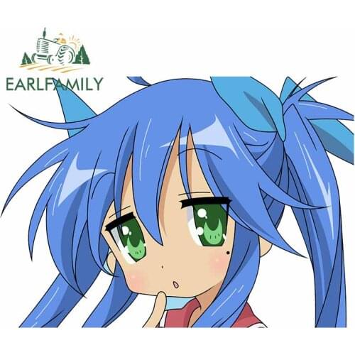 EARLFAMILY 13cm x 9.2cm For Lucky Star Graffiti Car Sticker Repair Decal Occlusion Scratch Car Styling Suitable for VAN RV Decor