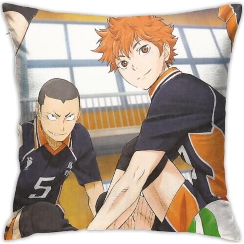 Haikyuu Pillowcases On Cushions Decorative Cushion Cover For Cushion Volleyball Anime Custom Pillow Cushion For Sofa Cushion