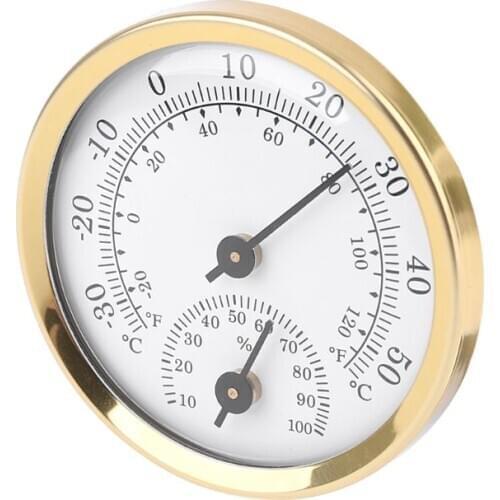 Indoor Analog Thermometer Hygrometer Humidity Temperature Gauge 58mm Household K9FA