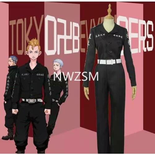 Anime Tokyo Revengers Manjiro Ken Cosplay Costume Tokyo Manji Gang President Llaveros Embroidery Jacket Halloween Party