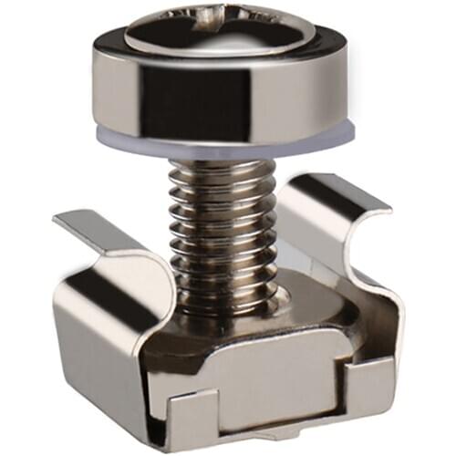 M6 x 16mm Rack Mount Cage Nuts, Screws and Washers for Rack Mount Server Cabinet, Rack Mount Server Shelves, Routers