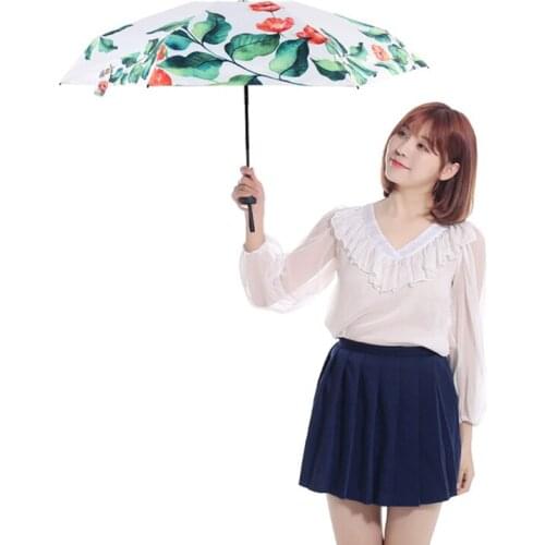 Small Fashion Folding Umbrella Rain Women Gift Men Mini Pocket Parasol Girls Anti-UV Waterproof Portable Travel UMBRELLAS