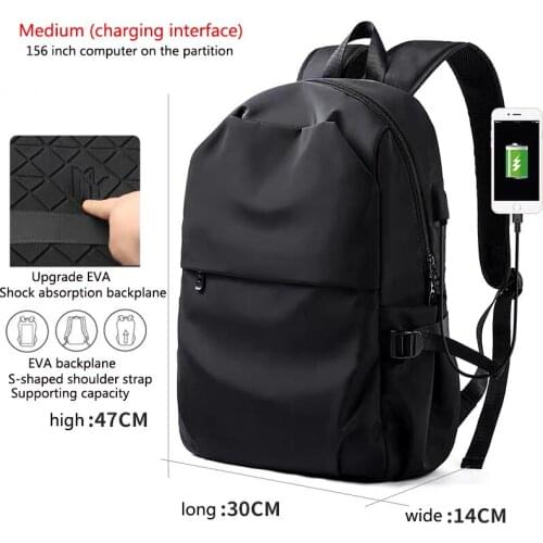 Mens Backpack Tactical Waterproof Sports Travel Camping Fashion Hiking Laptop Anti-Theft Oxford Leather Backpacks 15'6 New